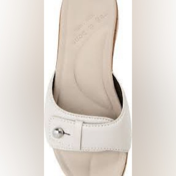 RAG & BONE - SOMMER PLATFORM SLIDE SANDAL IN ANTIQUE WHITE - Picture 5 of 6